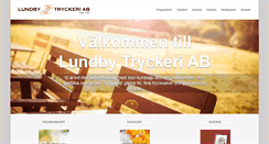 Desktop Screenshot of lundbytryckeri.se