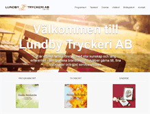 Tablet Screenshot of lundbytryckeri.se